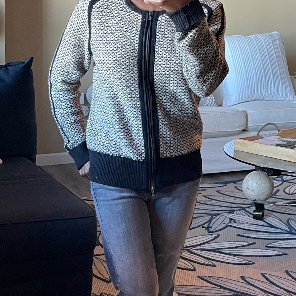 J.Crew Women Black Wool Cardigan. Size Small